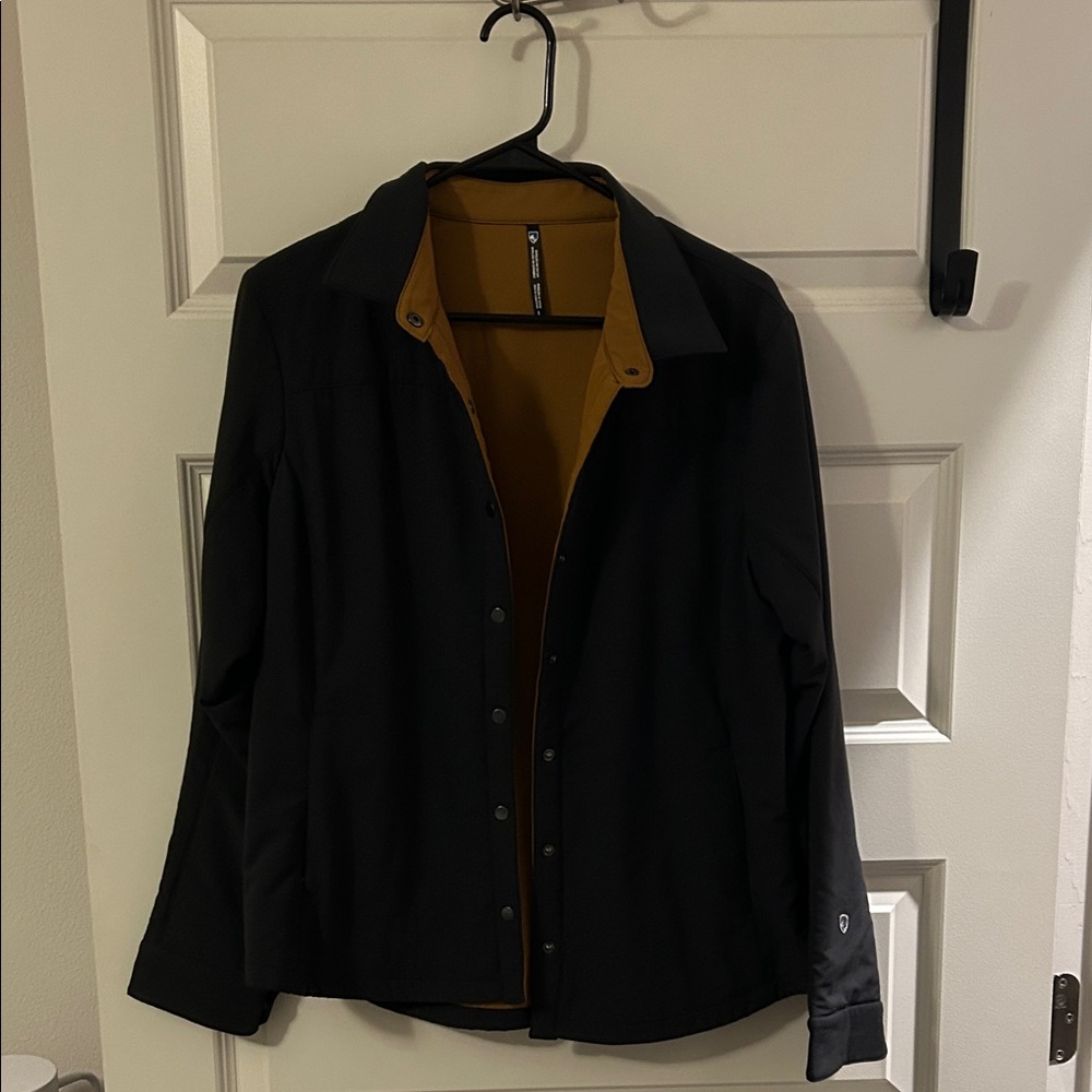 Women's Black Jacket with Tan Lining